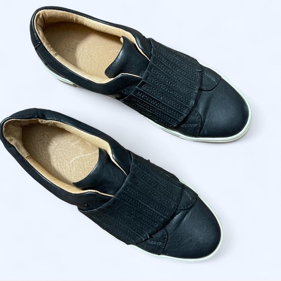 Frye black leather leather sneakers Sz 7 - Picture 4 of 7